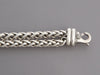 David Yurman Sterling Silver Blue Topaz Double Row Wheat Bracelet