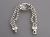 David Yurman Sterling Silver Blue Topaz Double Row Wheat Bracelet