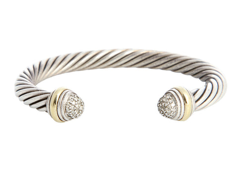 David Yurman Diamond Cable Classic Bracelet