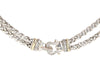 David Yurman Diamond Buckle Double Row Wheat Chain Necklace