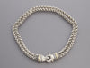 David Yurman Diamond Buckle Double Row Wheat Chain Necklace