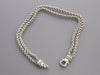 David Yurman Diamond Buckle Double Row Wheat Chain Necklace