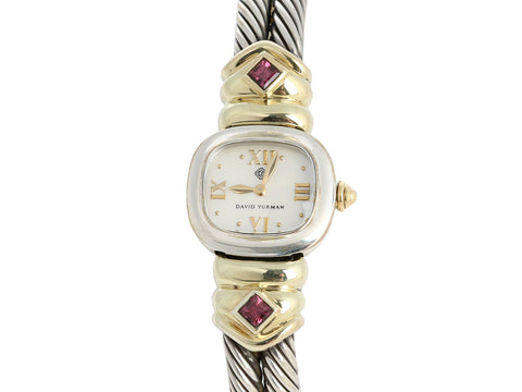 David Yurman Two-Tone Cable Bracelet Watch