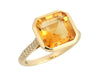 Effy 14K Yellow Gold Sunset Citrine and Diamond Ring