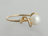 Effy 14K Yellow Gold Pearl and Diamond Ring