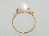 Effy 14K Yellow Gold Pearl and Diamond Ring