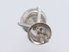 14K White Gold 3.07-Carat Diamond Stud Pierced Earrings