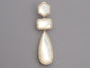 14K Yellow Gold MOP and Diamond Drop Earrings