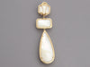 14K Yellow Gold MOP and Diamond Drop Earrings