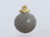 Gabrielle Sanchez Round Gray Moonstone Flyer Earrings