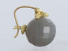 Gabrielle Sanchez Round Gray Moonstone Flyer Earrings