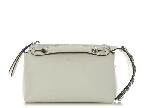 Fendi Mini White Ice Crystal By The Way Bag