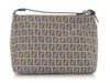 Fendi Vintage Blue and Cream Canvas Zucca Pochette