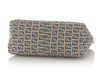 Fendi Vintage Blue and Cream Canvas Zucca Pochette