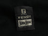 Fendi Black Cashmere Scarf with Fur Rosettes