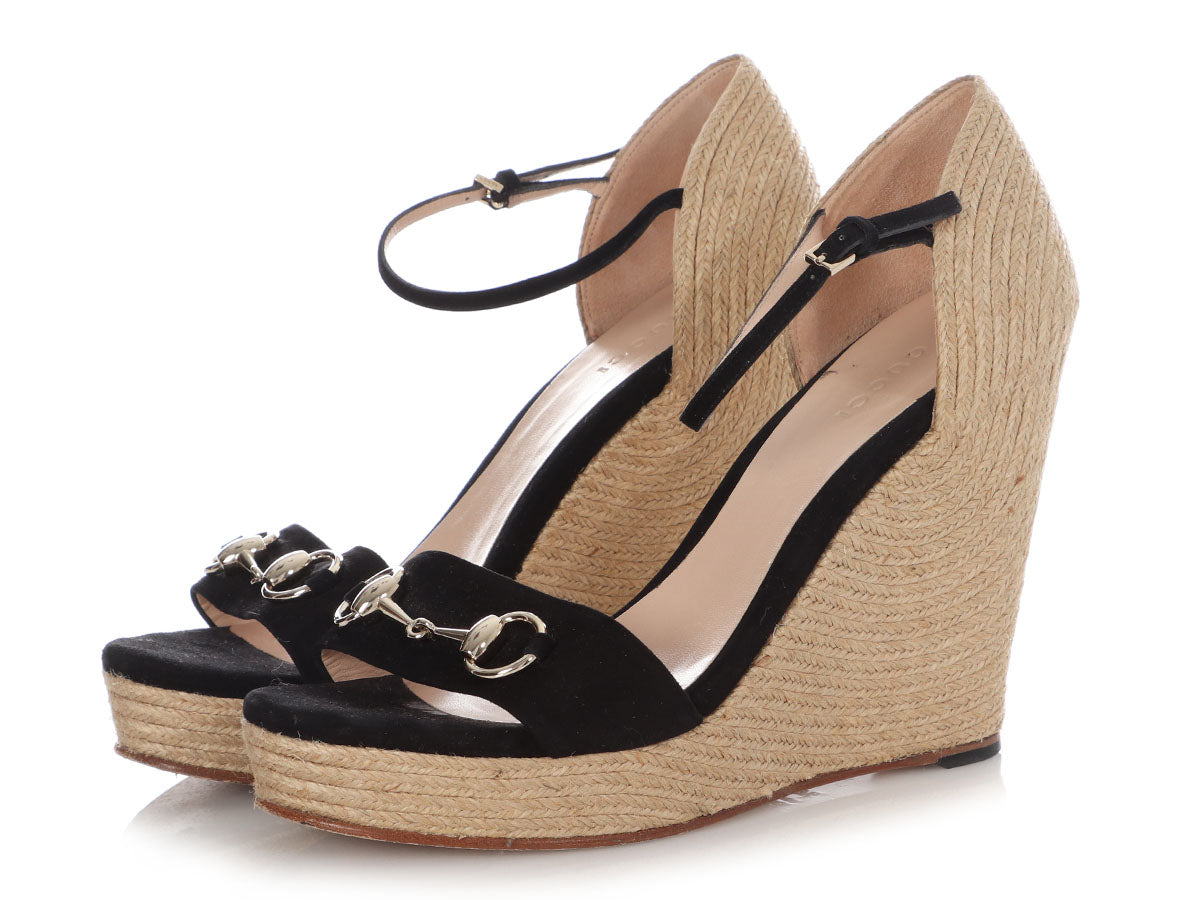 Gucci Carolina Heart Espadrille Wedges