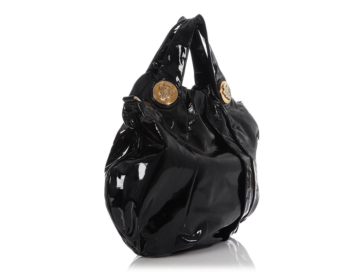 GUCCI PYTHON HYSTERIA HOBO Large Black Gorgeous Rare MSRP $4190