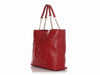 Gucci Red GG Embossed Chain Handle Tote