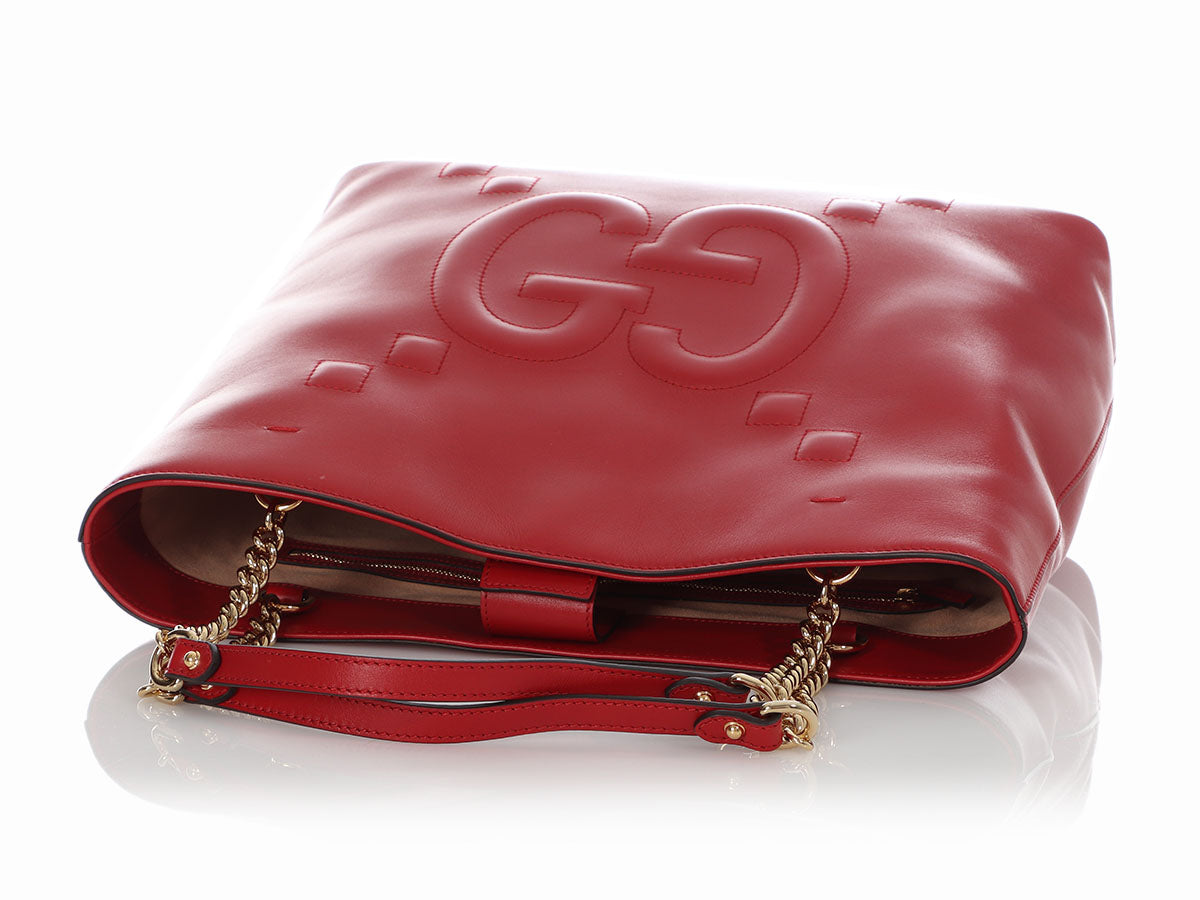 Gucci embossed hotsell chain bag