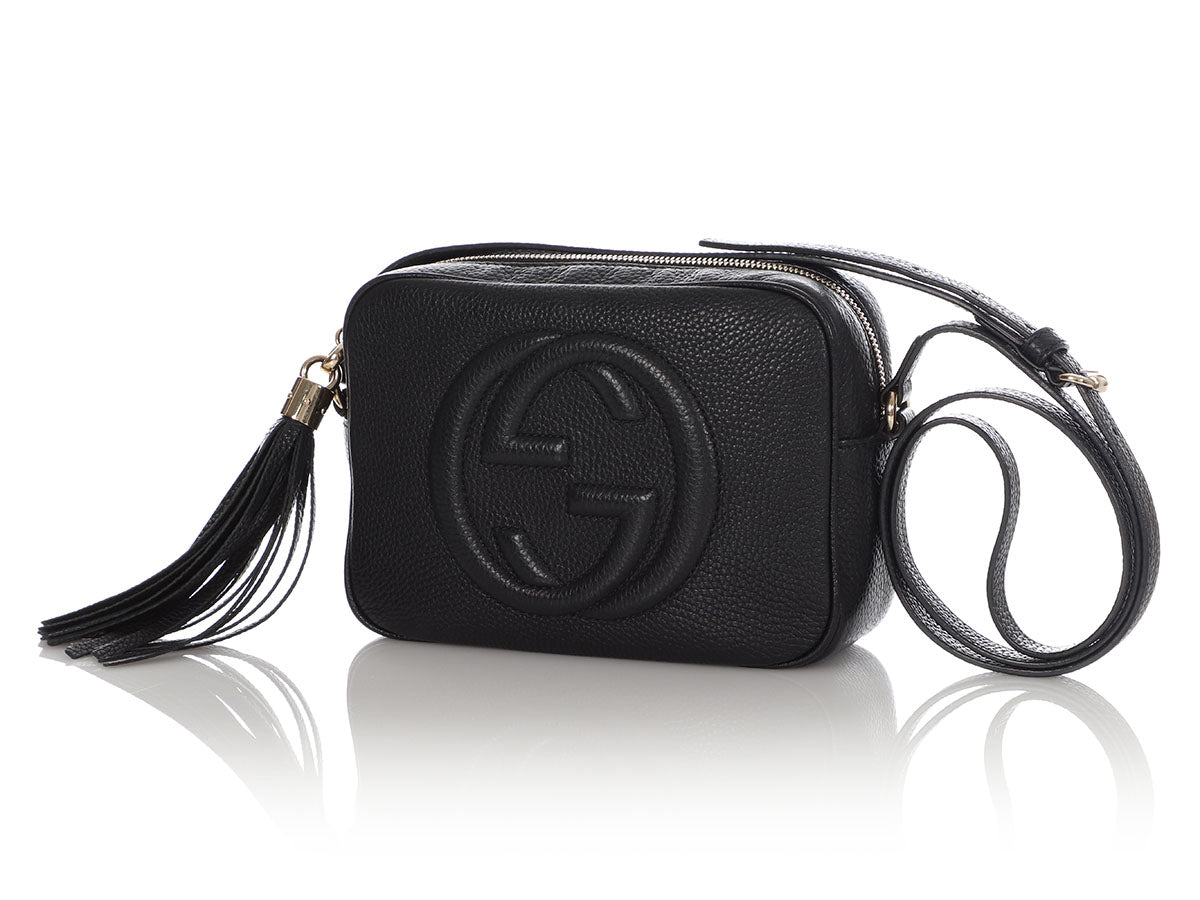 Gucci Small Black Monogram Bardot Bag - Ann's Fabulous Closeouts