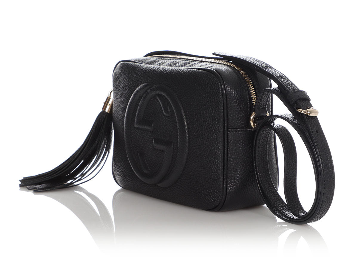 Gucci Small Black Monogram Bardot Bag - Ann's Fabulous Closeouts