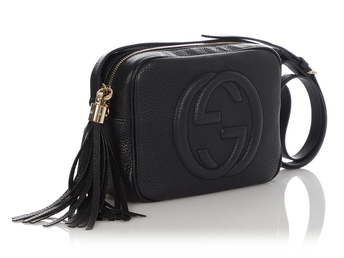 Gucci Small Black Monogram Bardot Bag - Ann's Fabulous Closeouts