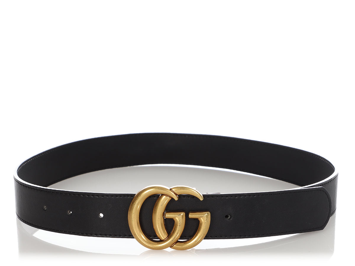 Gucci Black GG Belt