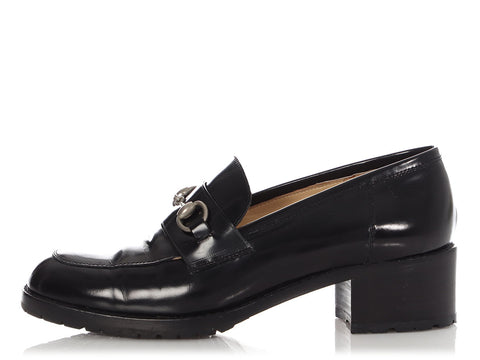 Gucci Black Horsebit Loafers