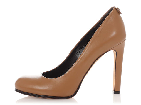 Gucci Brown Leather Pumps