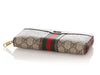 Gucci GG Supreme Web Ophidia Zip Around Wallet