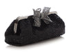 Gucci Black Crystal Broad Clutch