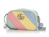 Gucci Small Pastel Diagonal Quilt GG Marmont Camera Bag