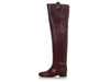 Gucci Burgundy Leather Clive Over-The-Knee Boots