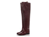Gucci Burgundy Leather Clive Over-The-Knee Boots