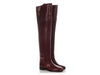 Gucci Burgundy Leather Clive Over-The-Knee Boots
