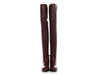 Gucci Burgundy Leather Clive Over-The-Knee Boots