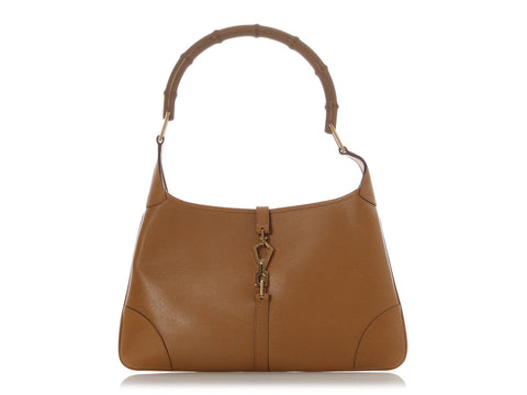 Gucci Vintage Tan Bamboo Handle Jackie Shoulder Bag