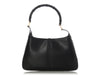 Gucci Vintage Black Leather Bamboo Handle Jackie Hobo