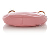 Gucci Medium Pink Leather Bamboo Ring Hobo