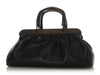 Gucci Black Pebbled Buffalo Leather Doctor’s Bag