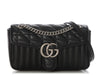 Gucci Small Black Quilted Leather Marmont Handbag