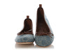 Gucci Blue GG Denim Ballet Flats