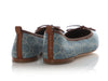 Gucci Blue GG Denim Ballet Flats