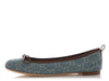 Gucci Blue GG Denim Ballet Flats