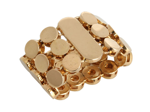 Gucci 18K Yellow Gold Wide Flexible Ring