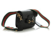 Gucci Mini Black Azalea Calfskin Web Horsebit 1955 Shoulder Bag