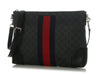 Gucci Soft GG Supreme Monogram Appia Calfskin Web East-West Messenger Bag