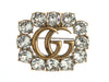 Gucci Double G Crystal Brooch