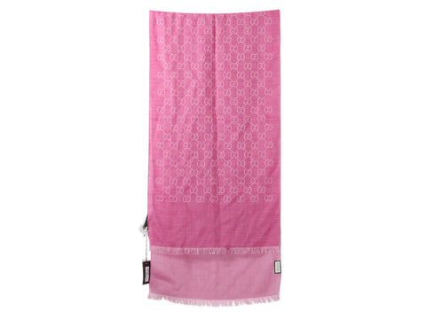 Gucci Pink Monogram Scarf