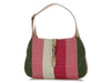 Gucci Merida Pink Canvas Striped Jackie O